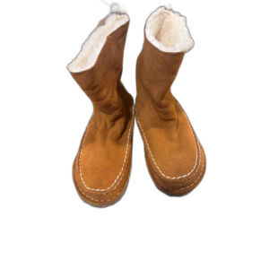 Birkenstock Women's Lahti Mink Brown Suede Shearling Fur Boots EU 36 Size 5.5 US